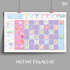 Children´s Reward Chart - GIRL´S BUNDLE