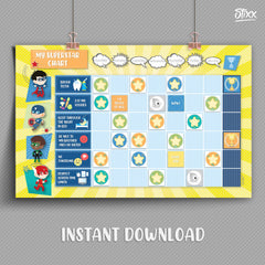 Children´s Reward Chart - BOY´S BUNDLE