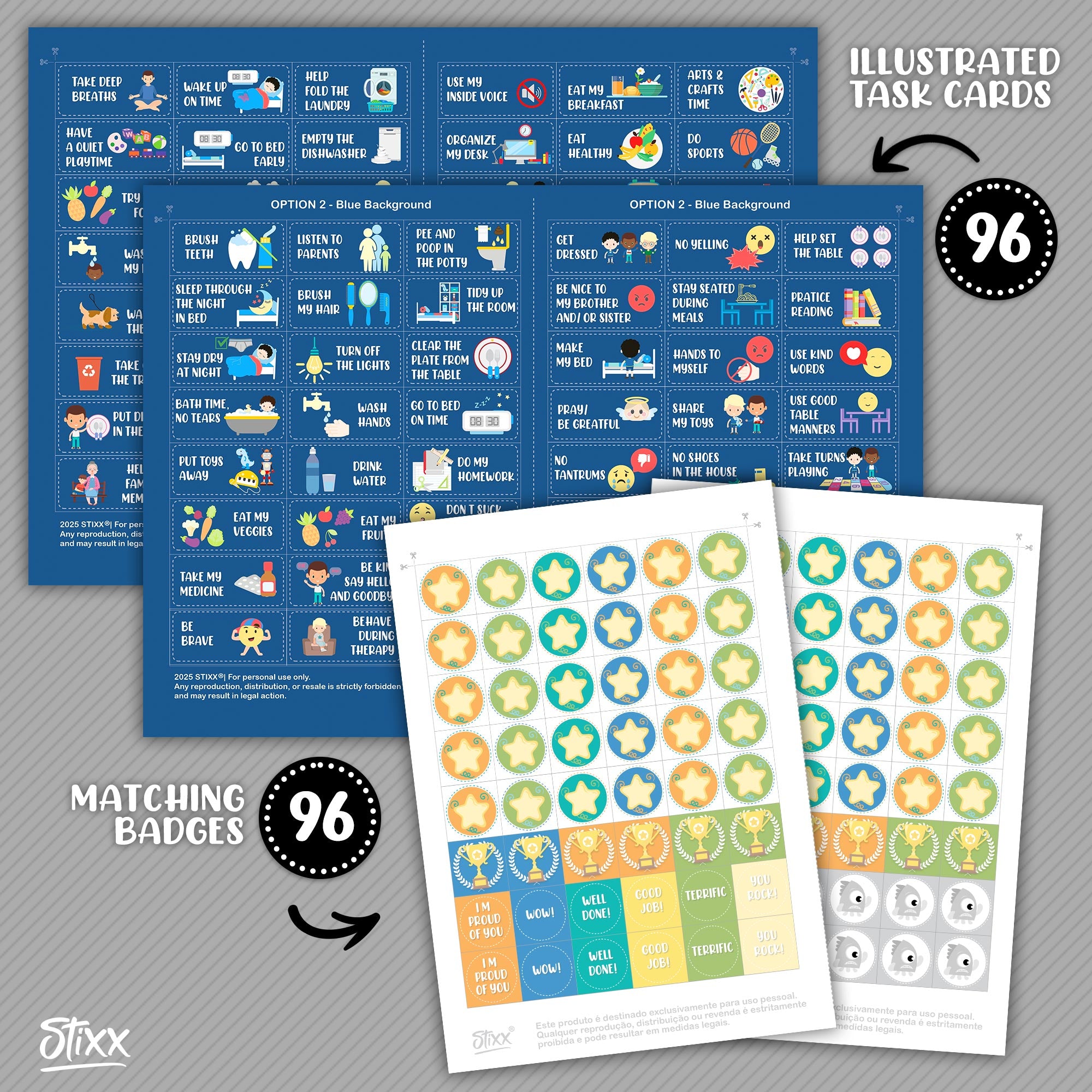 Printable Childrens Reward Chart  - CARS