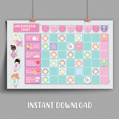 Children´s Reward Chart - GIRL´S BUNDLE